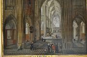 Pieter Neefs View of the interior of a church Sweden oil painting artist